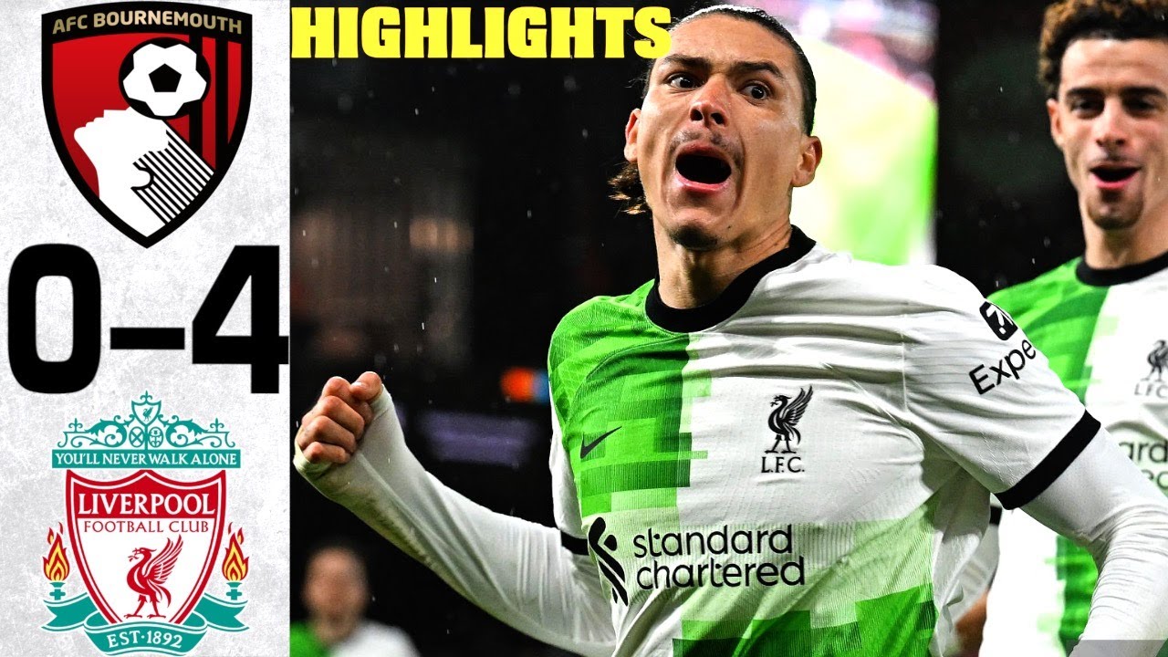 Bournemouth 0-4 Liverpool – Highlights