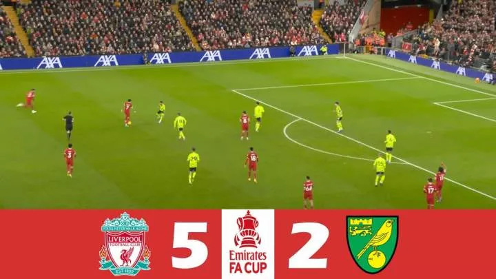 Liverpool 5 – 2 Norwich City (Jan-28-2024) FA Cup Highlights
